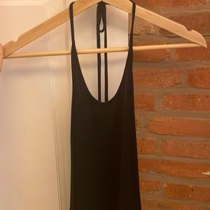 Open back halter top